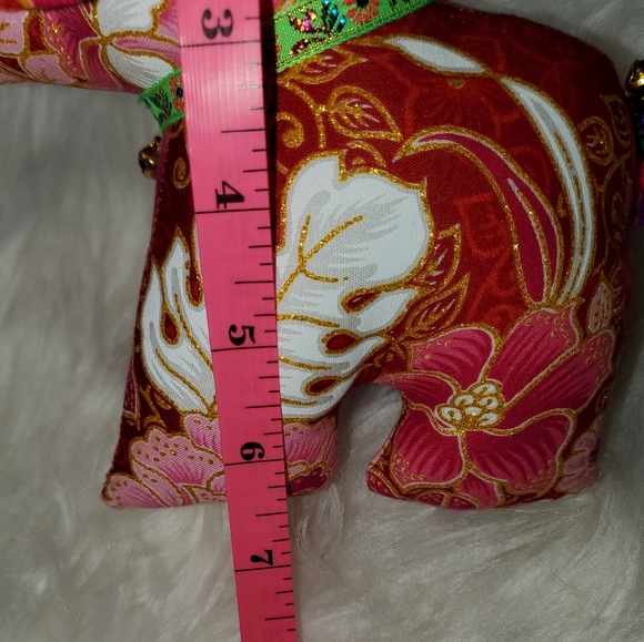 Fabric Stuffed Elephant Decor - Picture 2 of 7